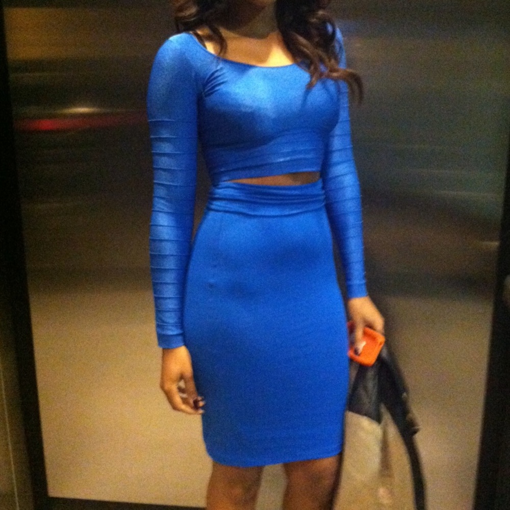 Blue two piece set